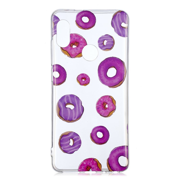 Pattern Printing IMD TPU Gel Case for Xiaomi Redmi Note 5 Pro (Dual Camera) / Redmi Note 5 (China) - Doughnut Pattern-1