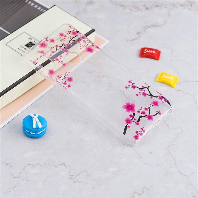 Pattern Printing IMD TPU Cell Phone Case for Xiaomi Redmi Note 5 Pro (Dual Camera) / Redmi Note 5 (China) - Plum Blossom-4