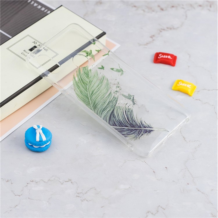 Pattern Printing IMD TPU Case Accessory for Xiaomi Redmi Note 5 Pro (Dual Camera) / Redmi Note 5 (China) - Feather Pattern-4