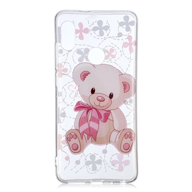 Pattern Printing IMD TPU Phone Cover Case for Xiaomi Redmi Note 5 Pro (Dual Camera) / Redmi Note 5 (China) - Bear Pattern-1