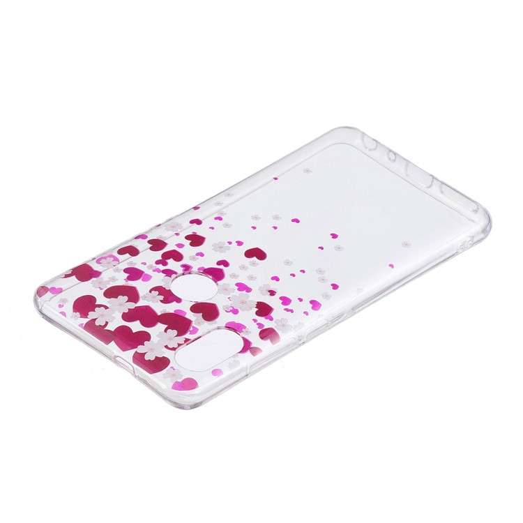 Muster Druck IMD TPU Abdeckung Fall Shell Für Xiaomi Redmi Note 5 Pro (dual Kamera) / Redmi Note 5 (China) - Herzen Und Blumen-3
