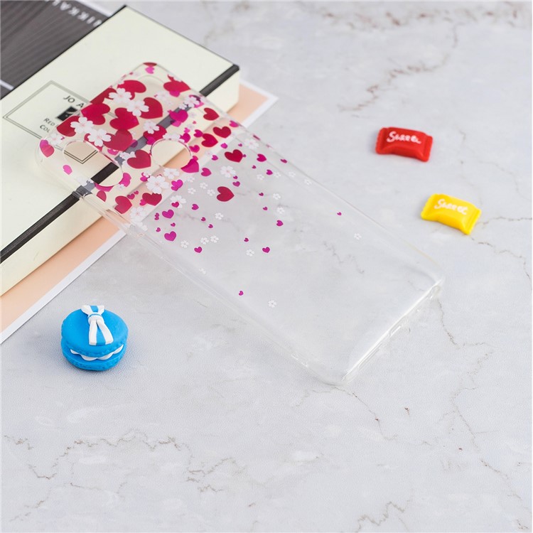 Muster Druck IMD TPU Abdeckung Fall Shell Für Xiaomi Redmi Note 5 Pro (dual Kamera) / Redmi Note 5 (China) - Herzen Und Blumen-4