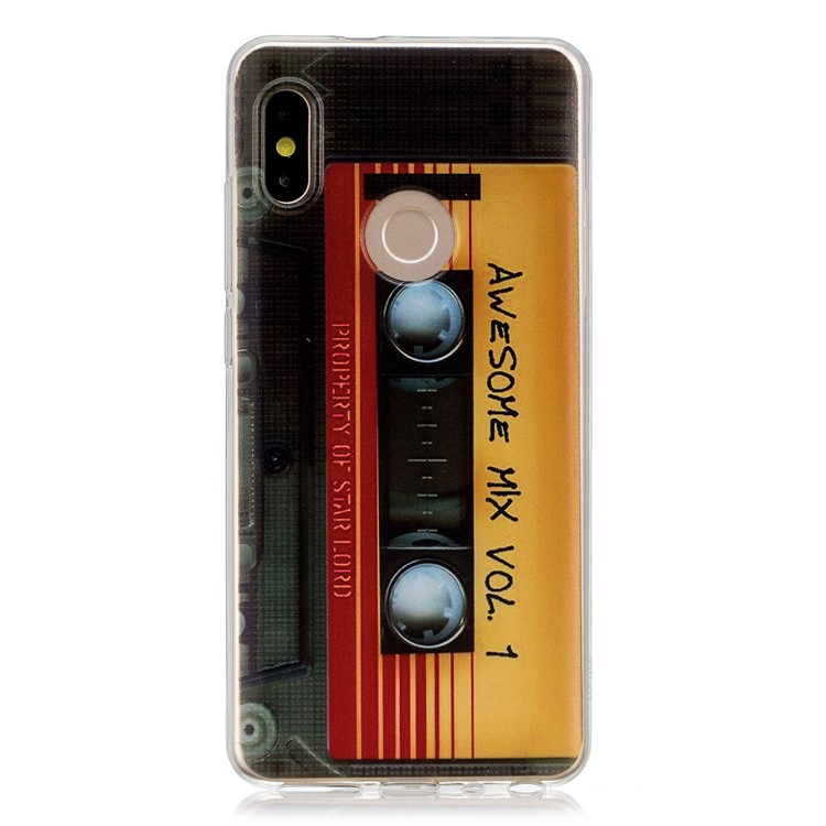 Pattern Printing Soft TPU Back Phone Cover for Xiaomi Redmi Note 5 Pro (Dual Camera) / Redmi Note 5 (China) - Tape-1