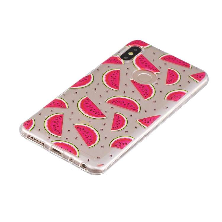Pattern Printing Soft TPU Mobile Phone Case for Xiaomi Redmi Note 5 Pro (Dual Camera) / Redmi Note 5 (China) - Watermelon-2