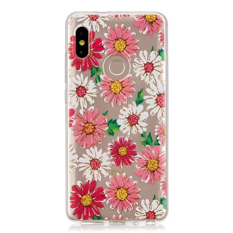 Pattern Printing Soft TPU Mobile Phone Cover for Xiaomi Redmi Note 5 Pro (Dual Camera) / Redmi Note 5 (China) - Daisy-1