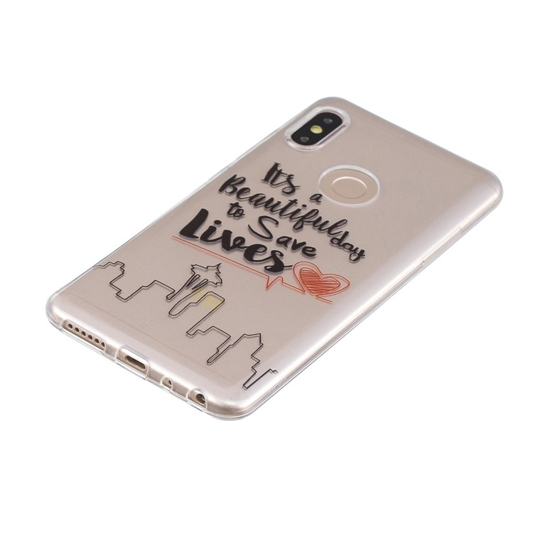 Pattern Printing Soft TPU Back Casing for Xiaomi Redmi Note 5 Pro (Dual Camera) / Redmi Note 5 (China) - Life Quote-2