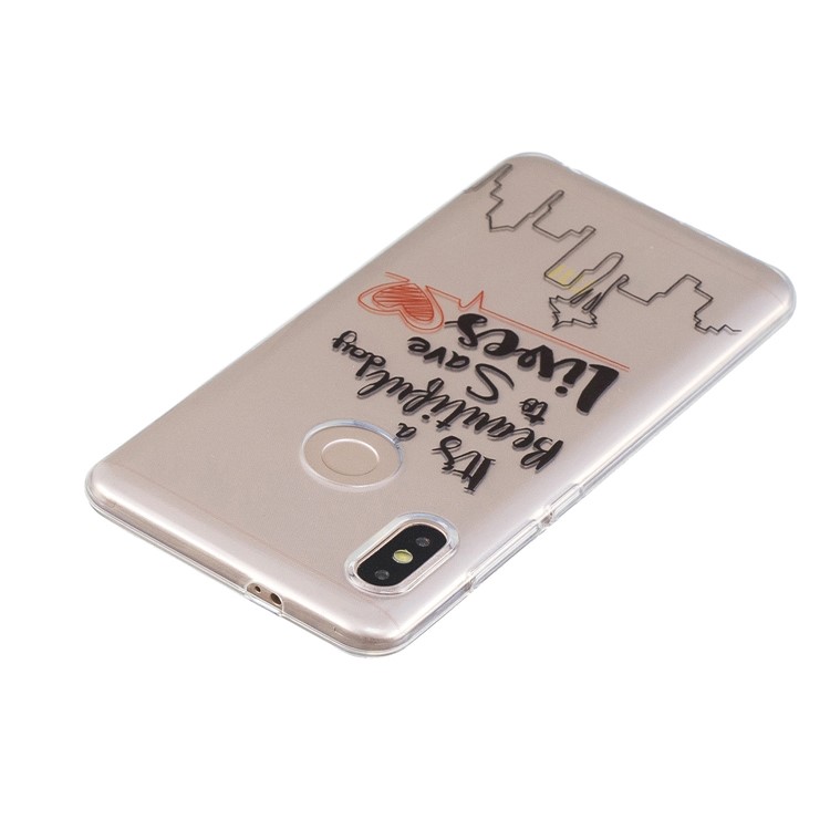 Pattern Printing Soft TPU Back Casing for Xiaomi Redmi Note 5 Pro (Dual Camera) / Redmi Note 5 (China) - Life Quote-3