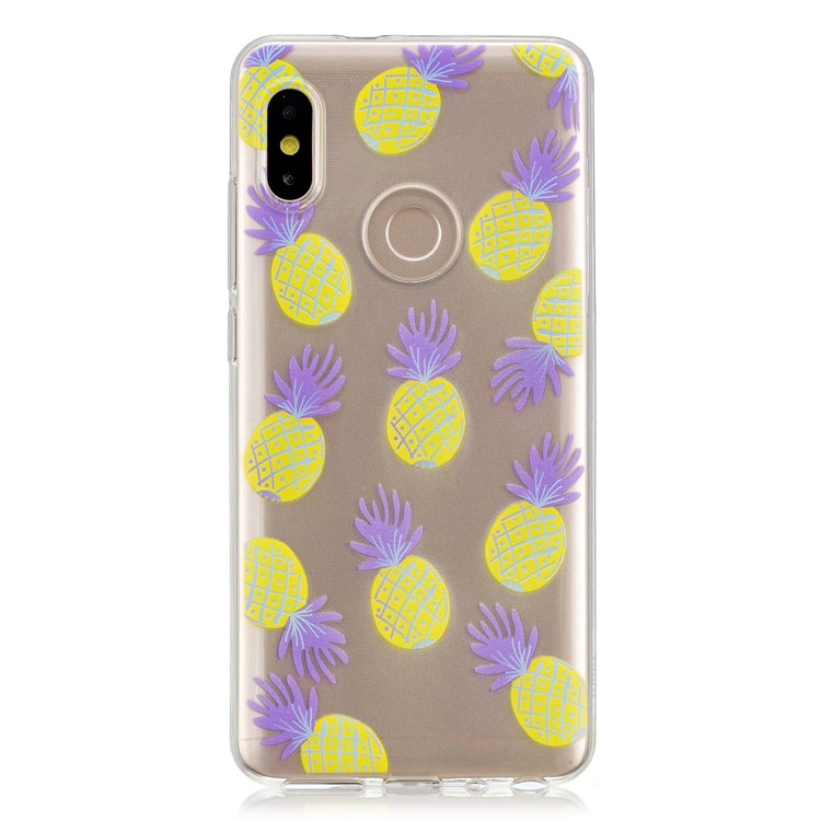 Pattern Printing Soft TPU Back Shell for Xiaomi Redmi Note 5 Pro (Dual Camera) / Redmi Note 5 (China) - Pineapple-1