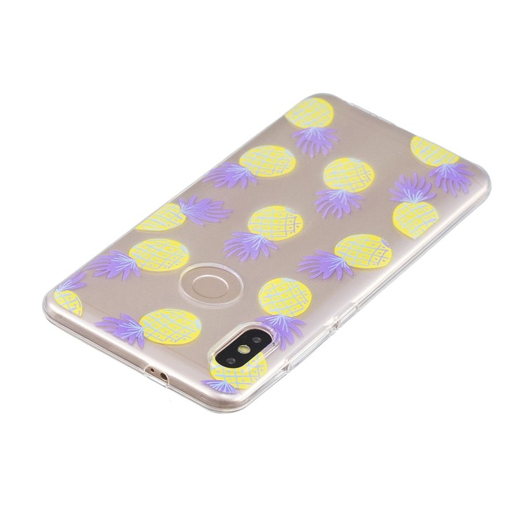 Pattern Printing Soft TPU Back Shell for Xiaomi Redmi Note 5 Pro (Dual Camera) / Redmi Note 5 (China) - Pineapple-3