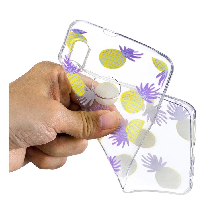 Pattern Printing Soft TPU Back Shell for Xiaomi Redmi Note 5 Pro (Dual Camera) / Redmi Note 5 (China) - Pineapple-4