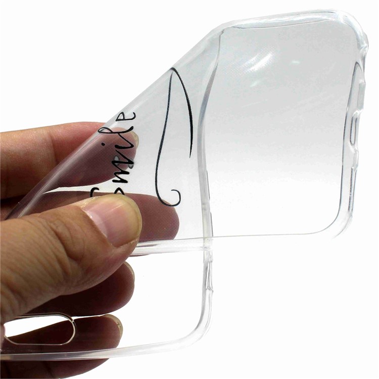 Ultra Thin Pattern Printing Soft TPU Back Phone Accessory Casing for Xiaomi Redmi 5 - Smile-6