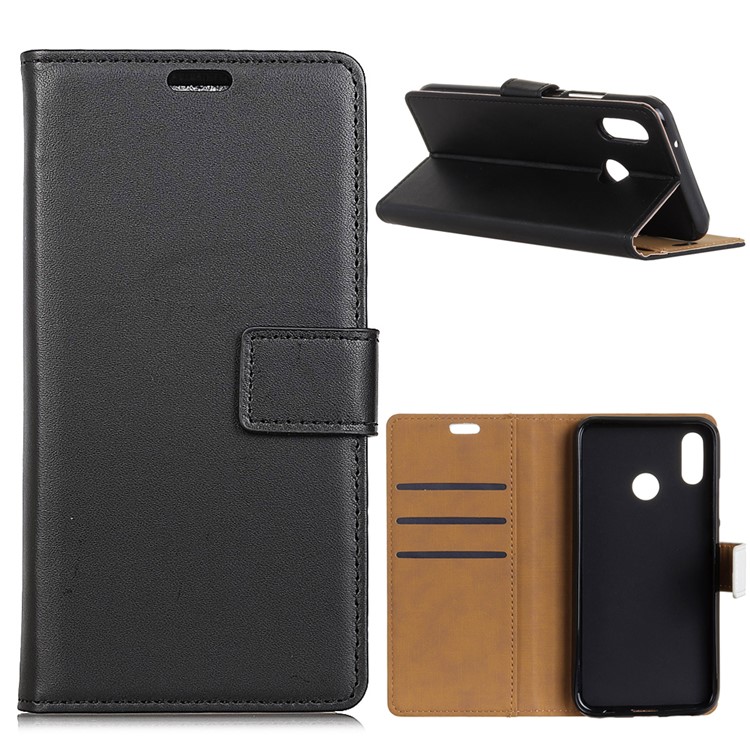 Wallet Stand Flip Leather Phone Cover for Xiaomi Mi A2 / Mi 6X - Black-1