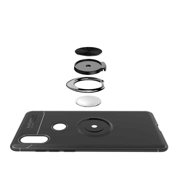Finger Ring Kickstand TPU Case for Xiaomi Mi Mix 2s (Built-in Metal Sheet) - Black-10
