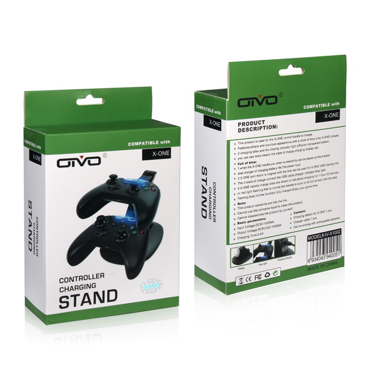 Dual USB Charging Dock Station Holder Controller Charger for Xbox One Controller-5