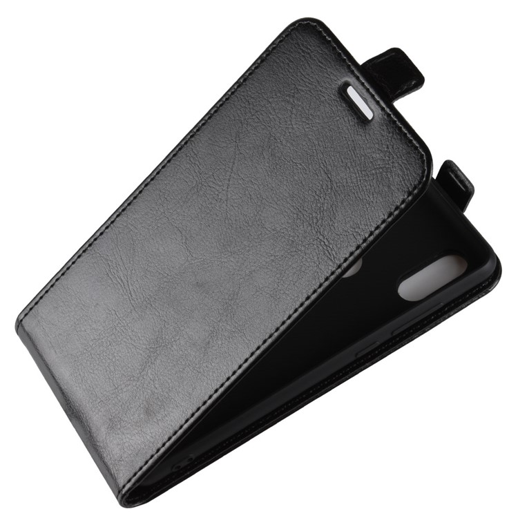 Crazy Horse Vertical Leather Card Holder Case for Xiaomi Mi Mix 2s - Black-4