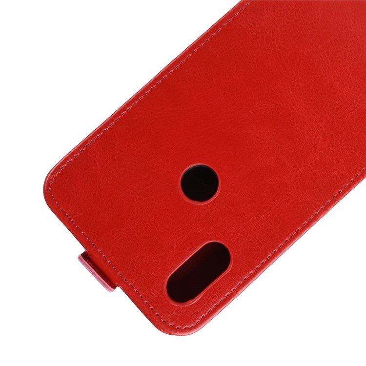 Crazy Horse Vertical Leather Card Holder Phone Casing for Xiaomi Mi Mix 2s - Red-3