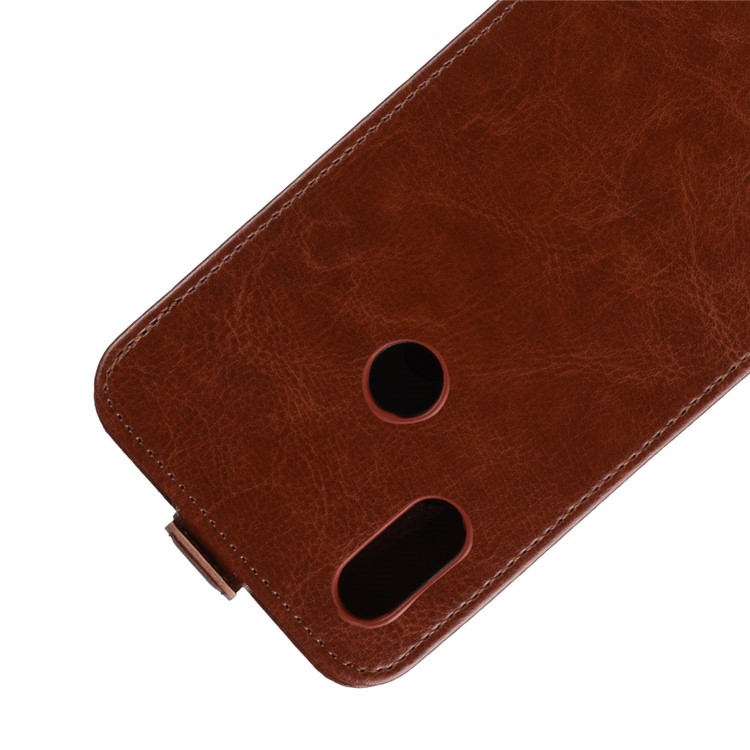 Crazy Horse Vertical Leather Card Holder Mobile Shell for Xiaomi Mi Mix 2s - Brown-3