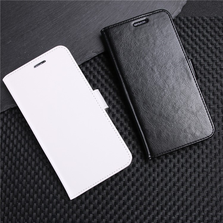 Crazy Horse Wallet Leather Stand Case for Xiaomi Mi Mix 2s - Black-10