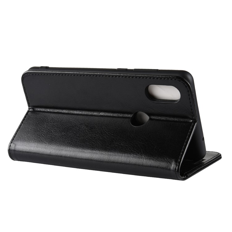 Crazy Horse Wallet Leather Stand Case for Xiaomi Mi Mix 2s - Black-7
