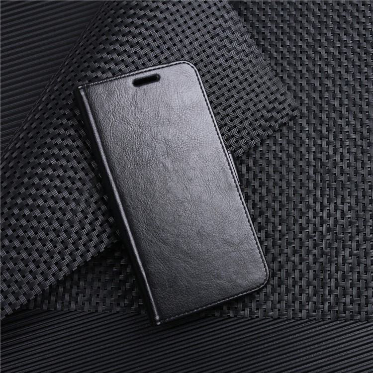 Crazy Horse Wallet Leather Stand Case for Xiaomi Mi Mix 2s - Black-9