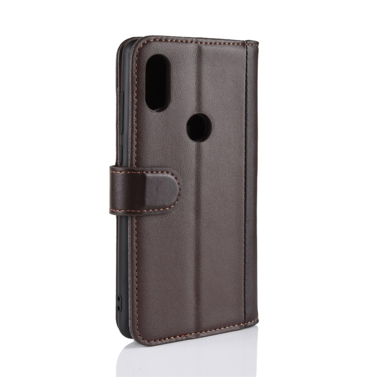 Genuine Split Wallet Leather Protection Flip Stand Case Cover for Xiaomi Mi Mix 2s - Coffee-15