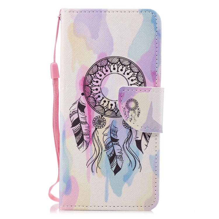 Pattern Printing PU Leather Magnetic Mobile Casing for Xiaomi Mi 6X / Mi A2 - Dream Catcher-1