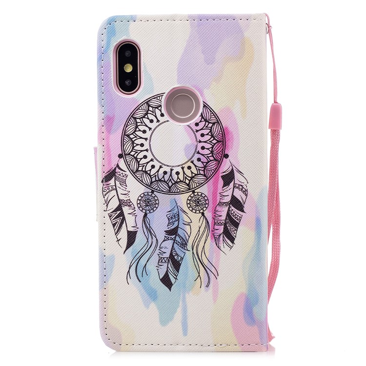 Pattern Printing PU Leather Magnetic Mobile Casing for Xiaomi Mi 6X / Mi A2 - Dream Catcher-2