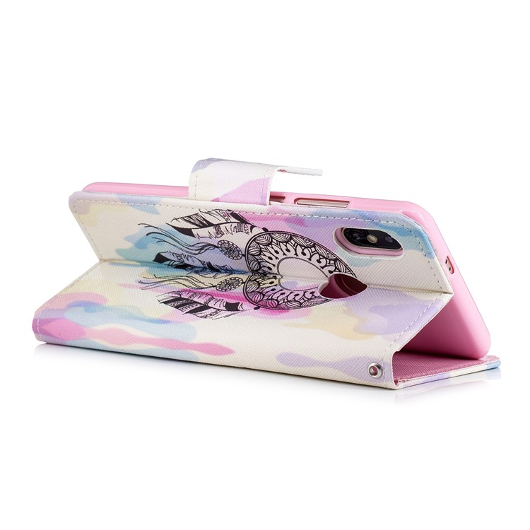 Pattern Printing PU Leather Magnetic Mobile Casing for Xiaomi Mi 6X / Mi A2 - Dream Catcher-5