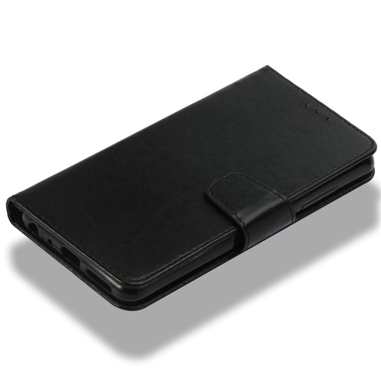 Vintage Oil Buffed Leather Stand Wallet Case for Xiaomi Redmi Note 5 Pro (Dual Camera) / Redmi Note 5 (China) - Black-7