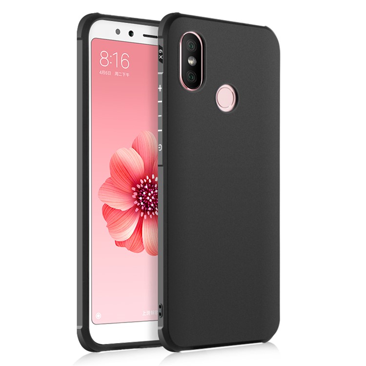 All-wrapped Drop-proof TPU Casing for Xiaomi Mi A2 / Mi 6X - Black-1