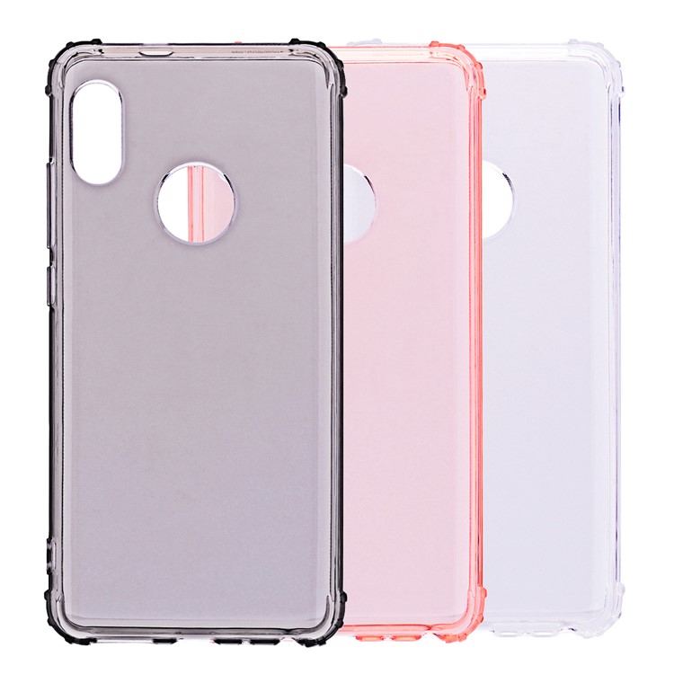 Shock-absorption TPU Back Phone Casing for Xiaomi Redmi Note 5/Note 5 Pro - Grey-6