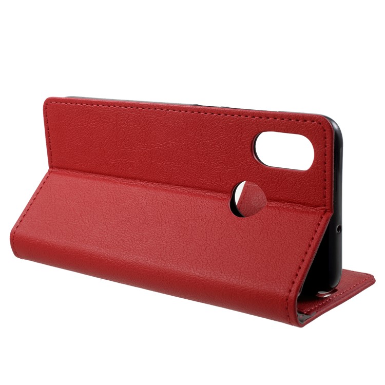Wallet Stand Magnetic Flip Leather Phone Case for Xiaomi Mi 8 (6.21-inch) - Black-4