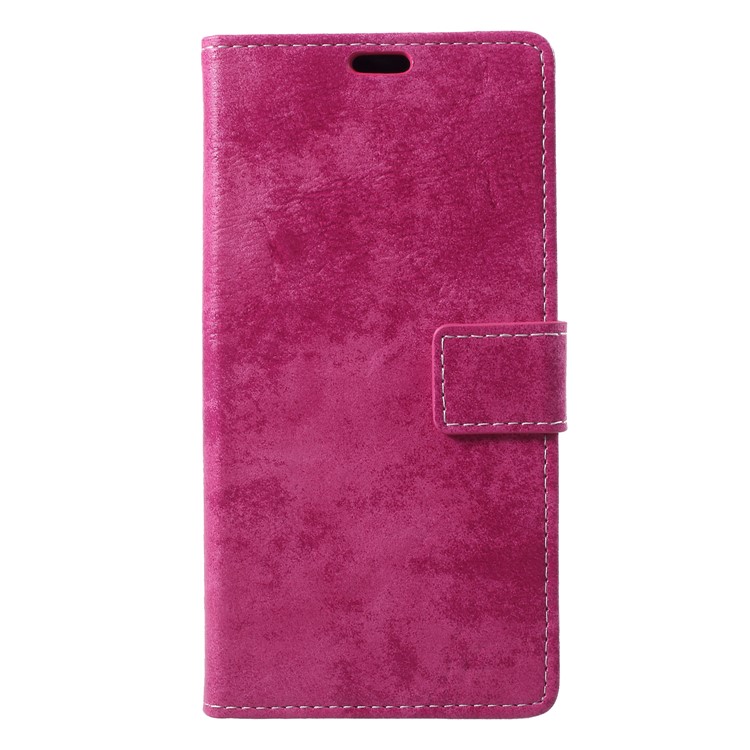 Vintage Style Leather Wallet Stand Case for Xiaomi Mi 8 (6.21-inch) - Rose-3