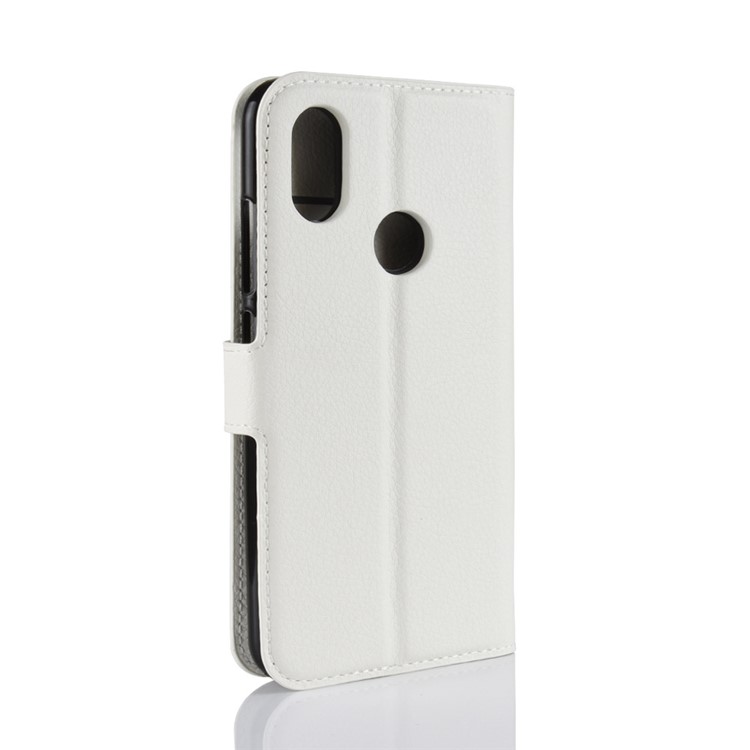 Litchi Skin Wallet Leather Stand Cover for Xiaomi Redmi S2 / Y2 - White-6