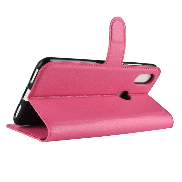 Litchi Skin Wallet Leather Protection Case for Xiaomi Redmi S2 / Y2 - Rose-5