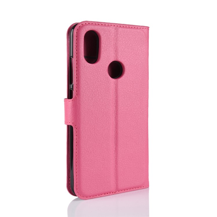 Litchi Skin Wallet Leather Protection Case for Xiaomi Redmi S2 / Y2 - Rose-6