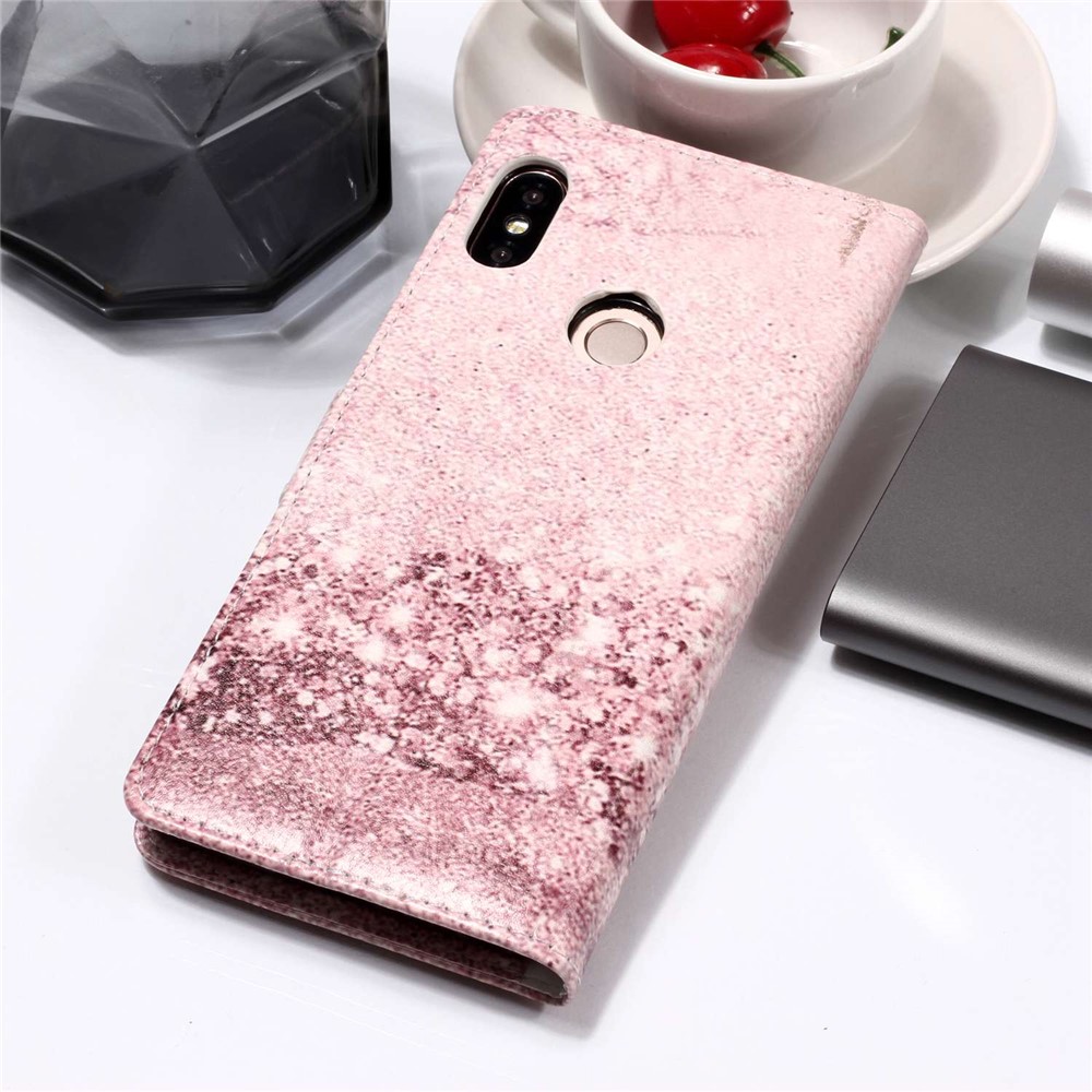 Pattern Printing Wallet Stand Leather Case for Xiaomi Redmi Note 5 Pro (Dual Camera) / Redmi Note 5 (China) - Glittery Sequins-10