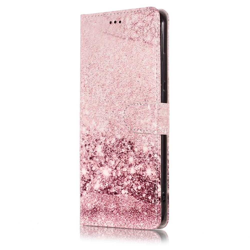 Pattern Printing Wallet Stand Leather Case for Xiaomi Redmi Note 5 Pro (Dual Camera) / Redmi Note 5 (China) - Glittery Sequins-13