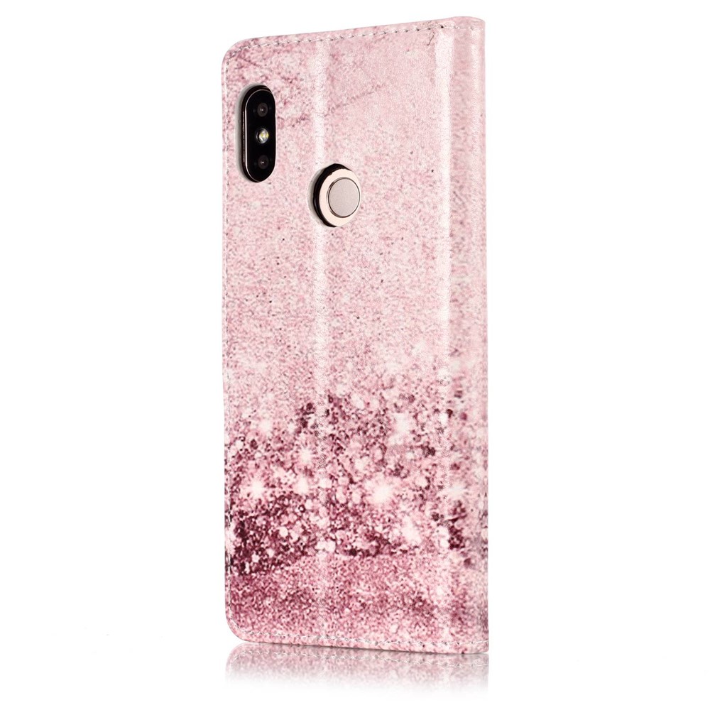 Pattern Printing Wallet Stand Leather Case for Xiaomi Redmi Note 5 Pro (Dual Camera) / Redmi Note 5 (China) - Glittery Sequins-16