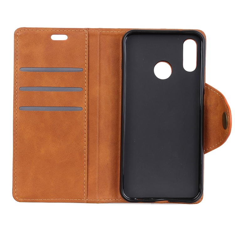 PU Leather Wallet Stand Mobile Case Cover for Xiaomi Mi 8 (6.21-inch) - Brown-7
