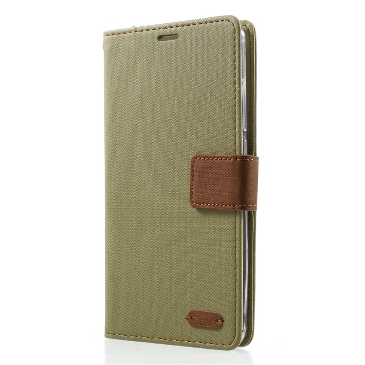 ROAR Twill Leather Wallet Stand Shell for Xiaomi Redmi Note 5 (12MP Rear Camera) / Redmi 5 Plus (China) - Khaki-3