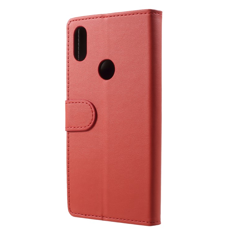Folio PU Leather Wallet Stand Case with Card Holders for Xiaomi Redmi S2 - Red-2