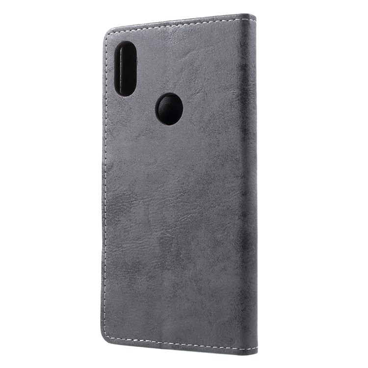Vintage Style Leather Stand Wallet Casing Accessory for Xiaomi Redmi S2 - Grey-3