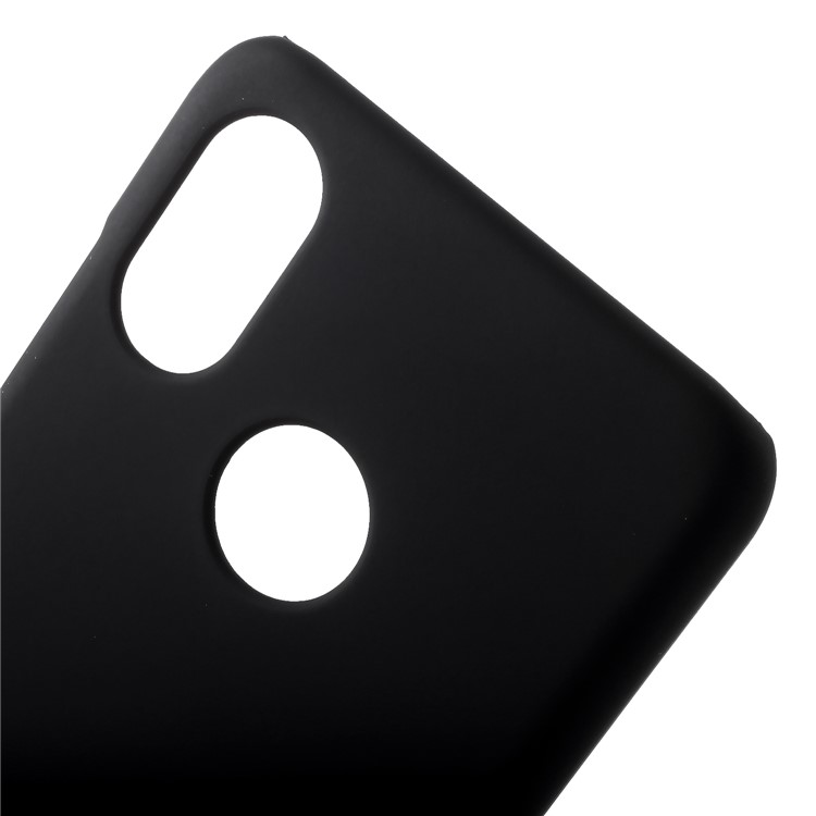 For Xiaomi Mi 8 (6.21-inch) Rubberized Plastic Hard Cover Case - Black-4