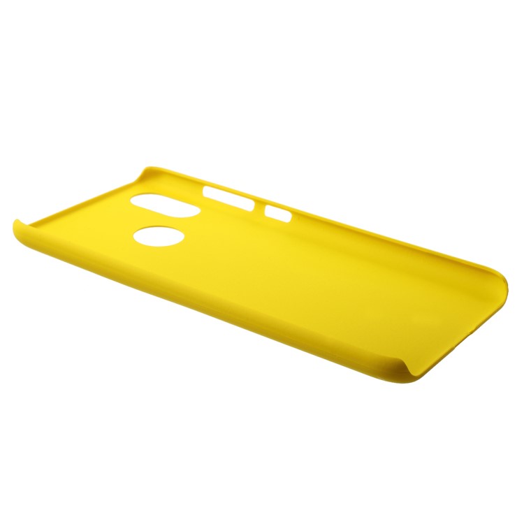 For Xiaomi Mi 8 (6.21-inch) Rubberized Plastic Hard Cell Phone Casing - Yellow-3