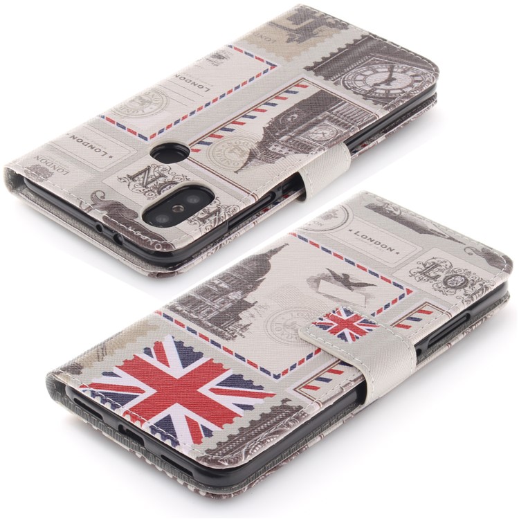Pattern Printing Wallet Leather Flip Phone Case with Stand for Xiaomi Mi A2 / Mi 6X - UK Flag-4