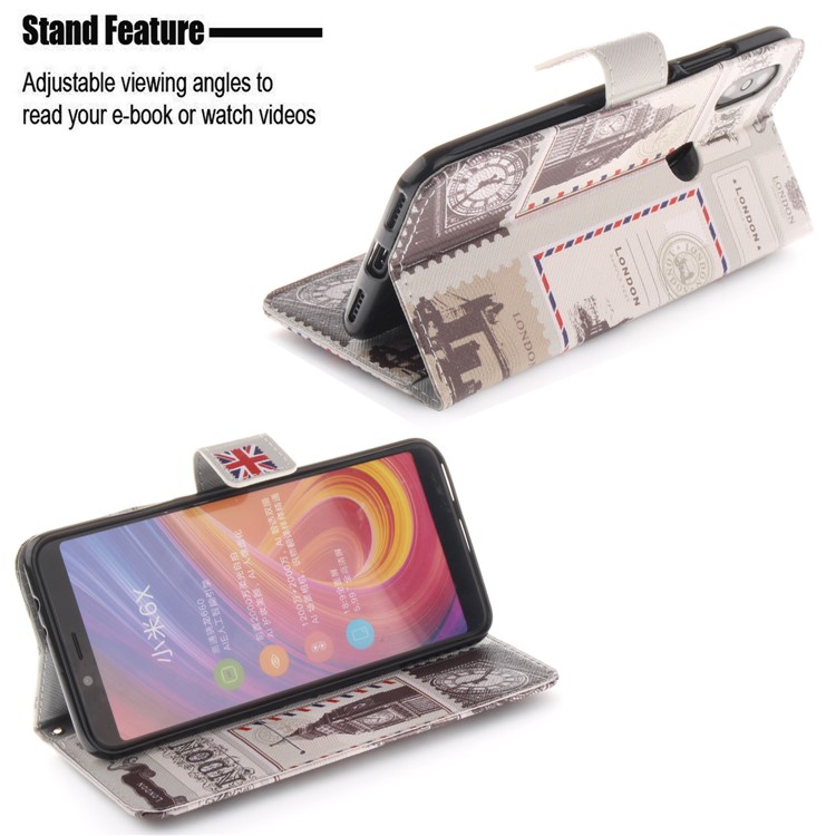 Pattern Printing Wallet Leather Flip Phone Case with Stand for Xiaomi Mi A2 / Mi 6X - UK Flag-5
