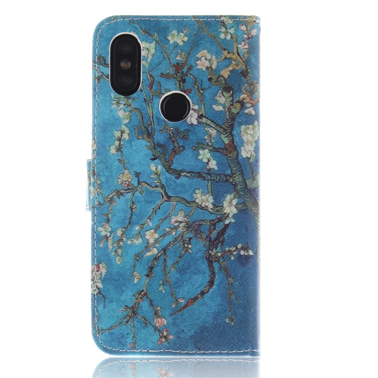 Pattern Printing Wallet Leather Mobile Phone Casing with Stand for Xiaomi Mi A2 / Mi 6X - Wintersweet-3
