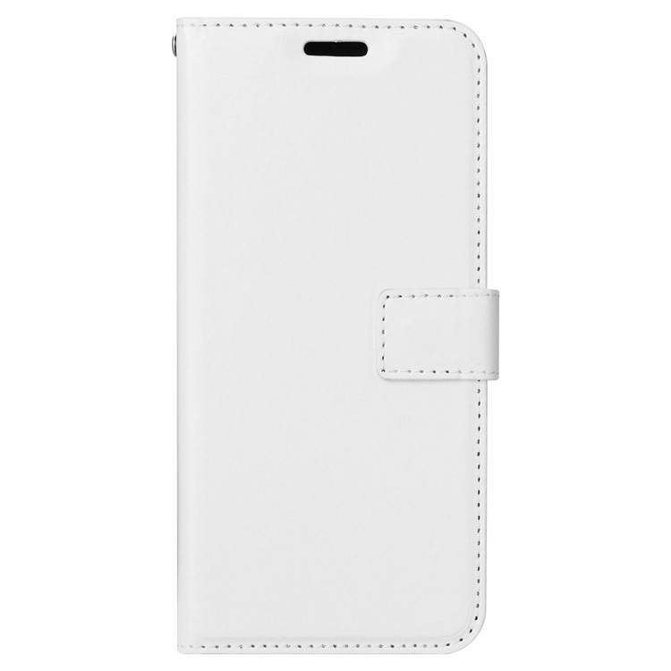 Crazy Horse Texture Wallet Stand Leather Phone Cover for Xiaomi Mi 8 (6.21-inch) - White-2