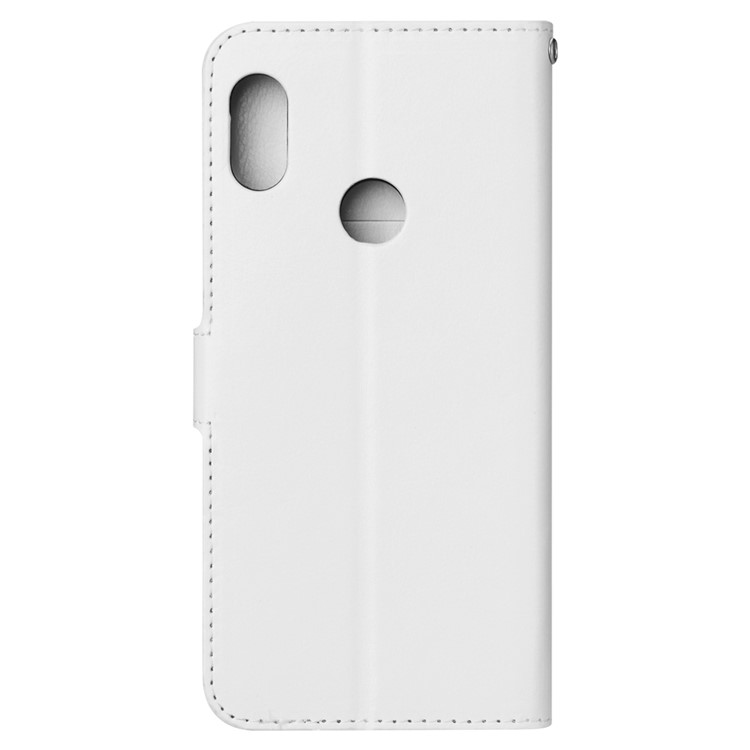 Crazy Horse Texture Wallet Stand Leather Phone Cover for Xiaomi Mi 8 (6.21-inch) - White-3